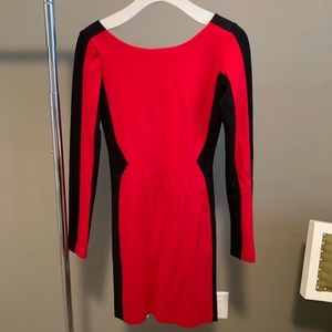 Amanda Uprichard Black/Red Dress